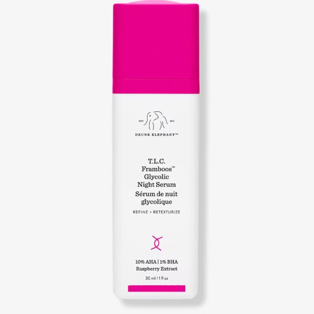 Drunk Elephant TLC Framboos Glycolic Night Serum 30 ml Full Size New